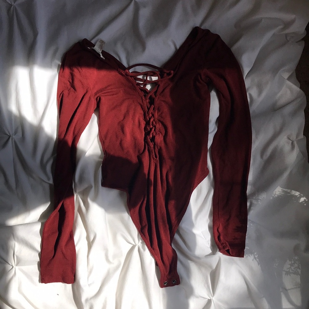 Red body suit